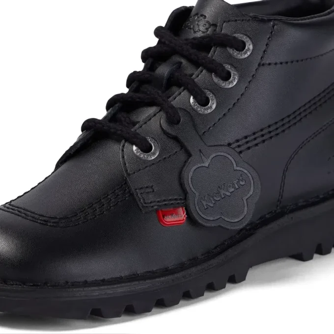 Adult Womens Kick Hi Leather Black