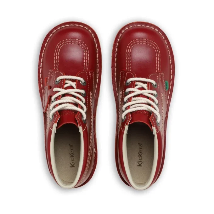 Adult Womens Kick Hi Leather Red