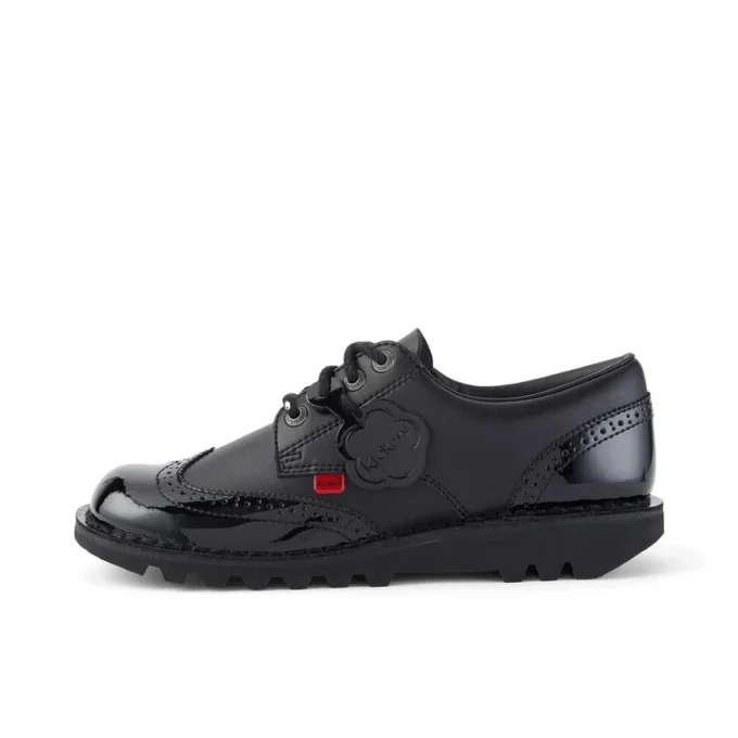 Adult Womens Kick Lo Brogue Leather Black