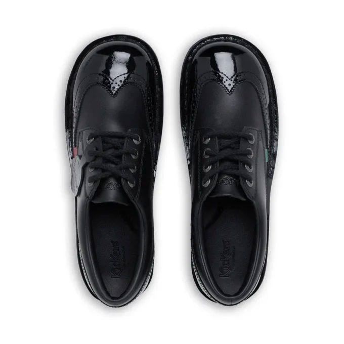 Adult Womens Kick Lo Brogue Leather Black