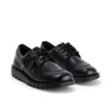 Adult Womens Kick Lo Leather Alternative Patent Leather Black