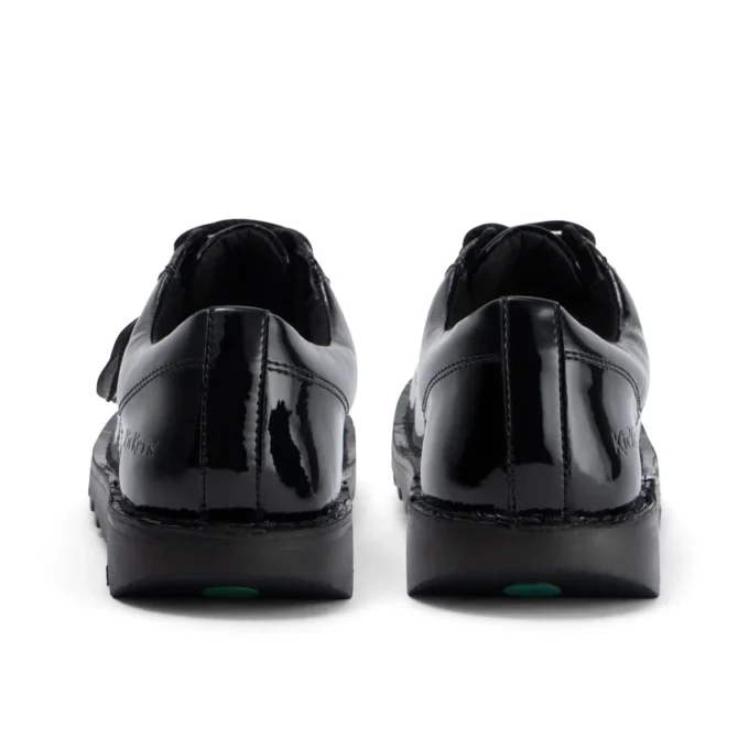 Adult Womens Kick Lo Leather Alternative Patent Leather Black