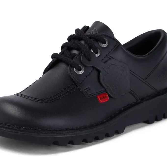 Adult Womens Kick Lo Leather Black
