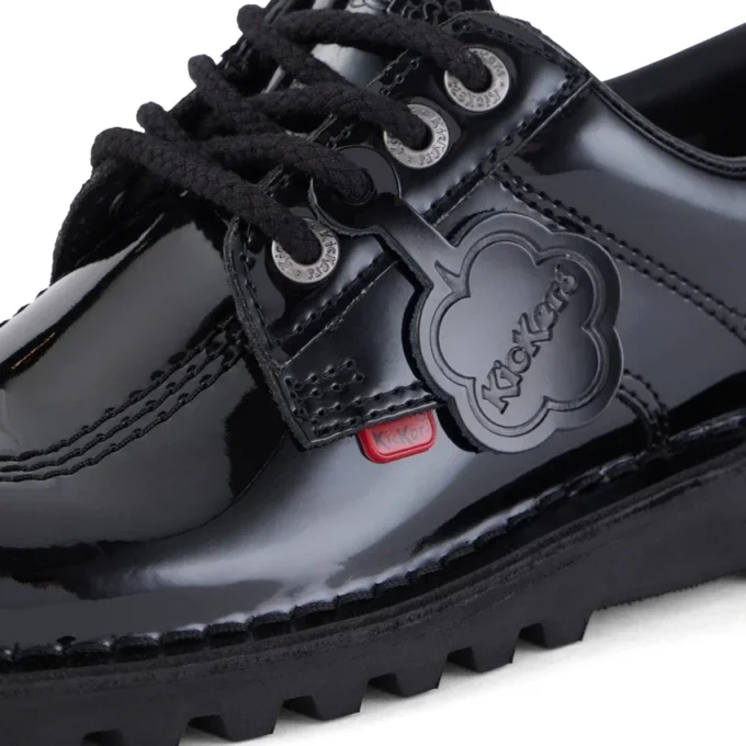 Adult Womens Kick Lo Patent Leather Black