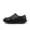 Adult Womens Kick T Double Leather Black