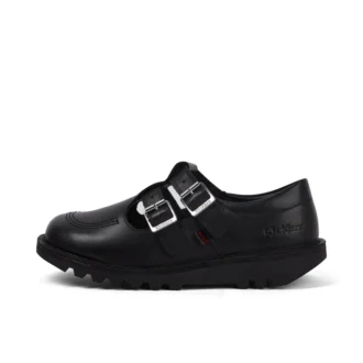 Adult Womens Kick T Double Leather Black