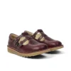 Adult Womens Kick T-Double Leather Dark Red