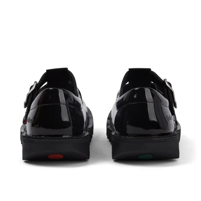 Adult Womens Kick T Double Patent Leather Black