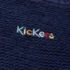 Adult Womens Kickers Boat Neck Wide Sleeve Knit Navy