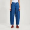 Adult Womens Kickers Classic Barrel Leg Jean Blue