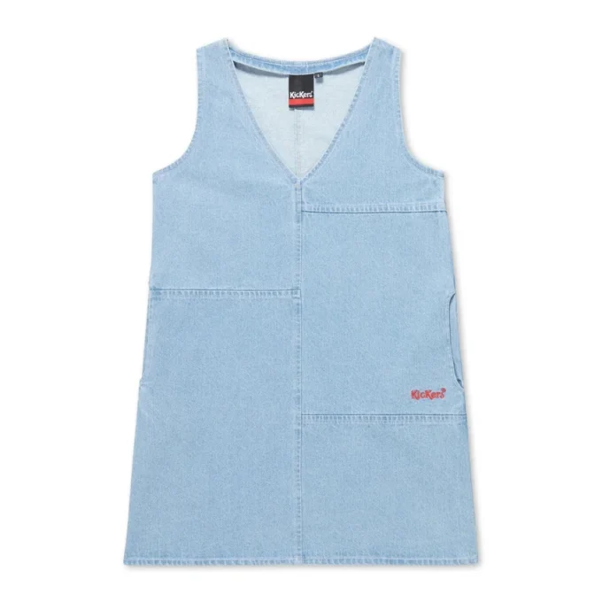 Adult Womens Kickers Classic Denim Mini Dress Blue