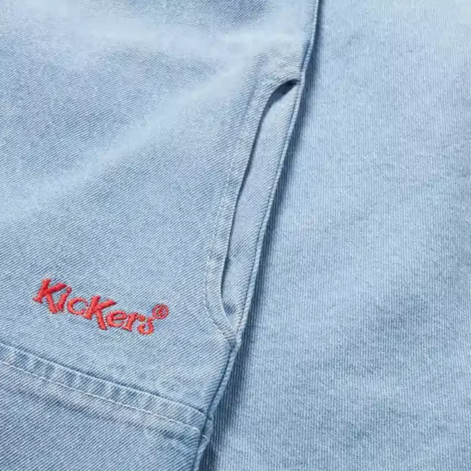 Adult Womens Kickers Classic Denim Mini Dress Blue
