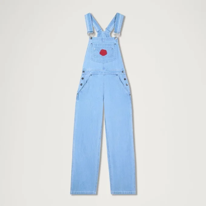 Adult Womens Kickers Classic Dungaree Blue