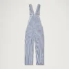 Adult Womens Kickers Classic Dungaree Blue/White