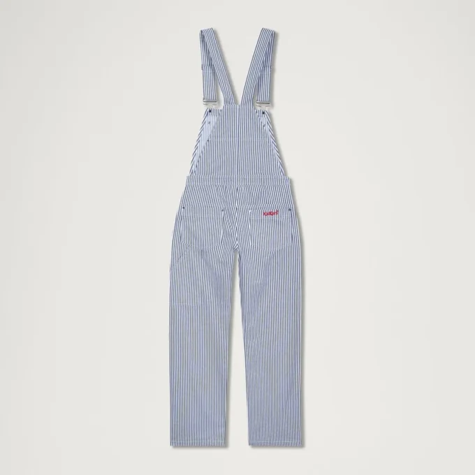 Adult Womens Kickers Classic Dungaree Blue/White