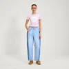 Adult Womens Kickers Classic Lightweight Tee Pink