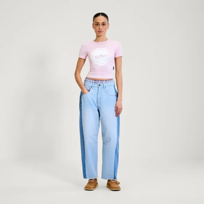 Adult Womens Kickers Classic Lightweight Tee Pink