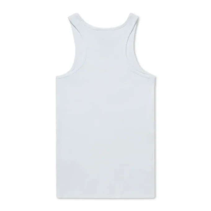 Adult Womens Kickers Classic Ribbed Vest White