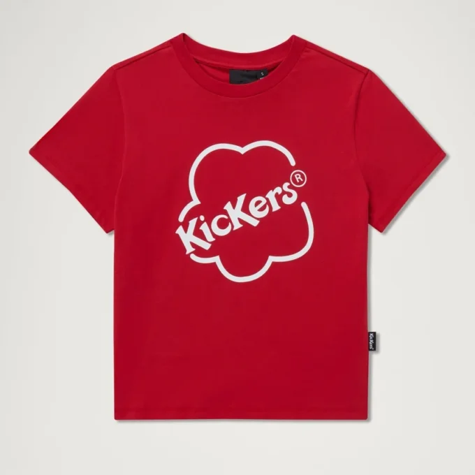Adult Womens Kickers Classic Skinny Tee Red