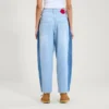 Adult Womens Kickers Classic Wide Leg Barrel Jean Blue