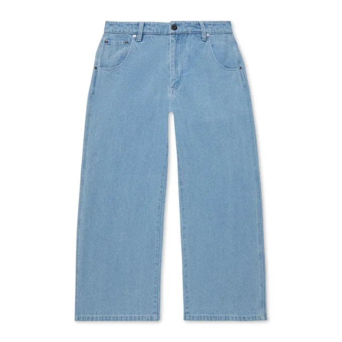 Adult Womens Kickers Classic Wide Leg Jean Blue
