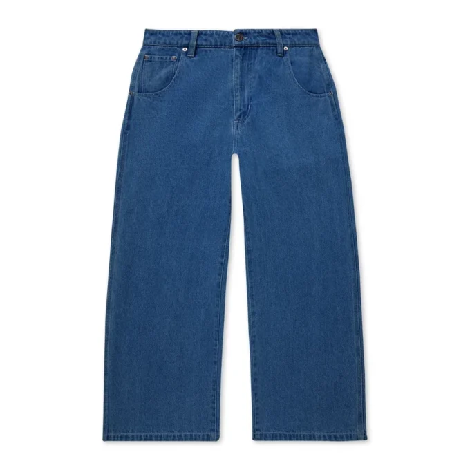 Adult Womens Kickers Classic Wide Leg Jean Blue