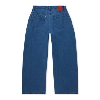 Adult Womens Kickers Classic Wide Leg Jean Blue