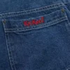 Adult Womens Kickers Classics Dungaree Short Blue