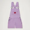 Adult Womens Kickers Classics Dungaree Short Purple