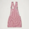 Adult Womens Kickers Classics Dungaree Short Red