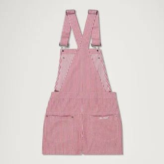 Adult Womens Kickers Classics Dungaree Short Red