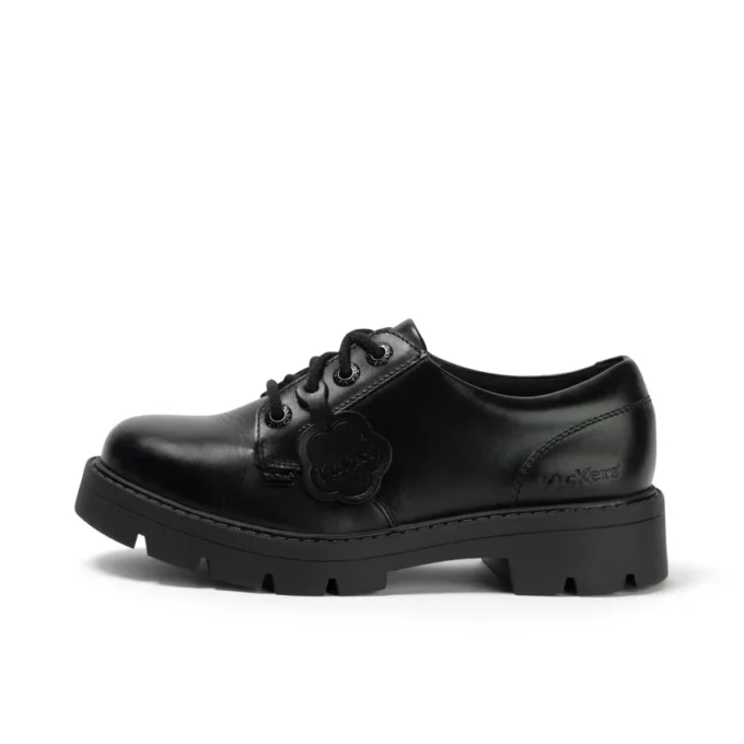 Adult Womens Kori Lace High shine Leather Black