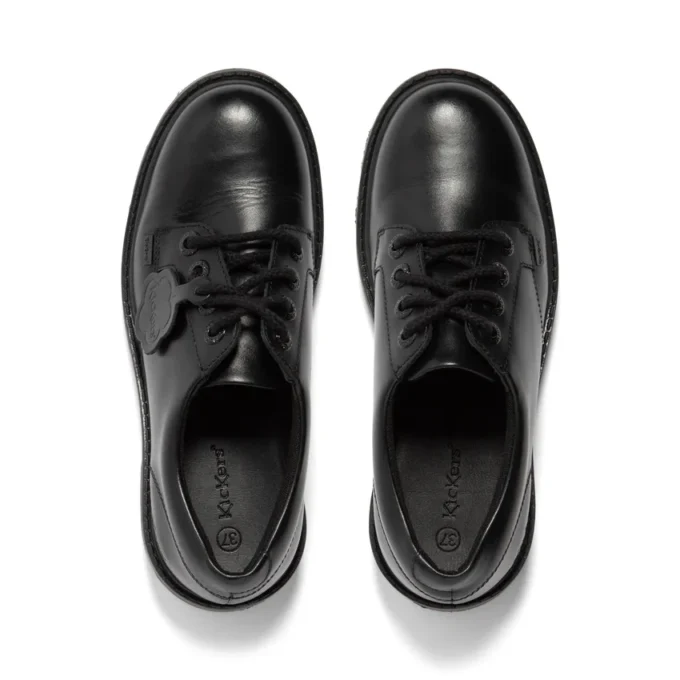 Adult Womens Kori Lace High shine Leather Black