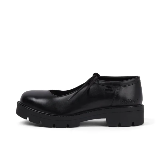 Adult Womens Kori Mj Lace Leather Black