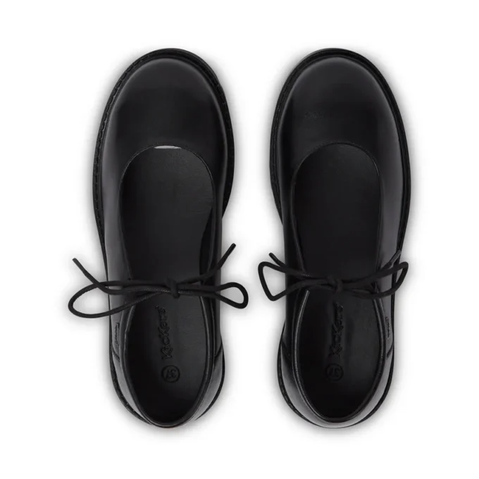 Adult Womens Kori Mj Lace Leather Black
