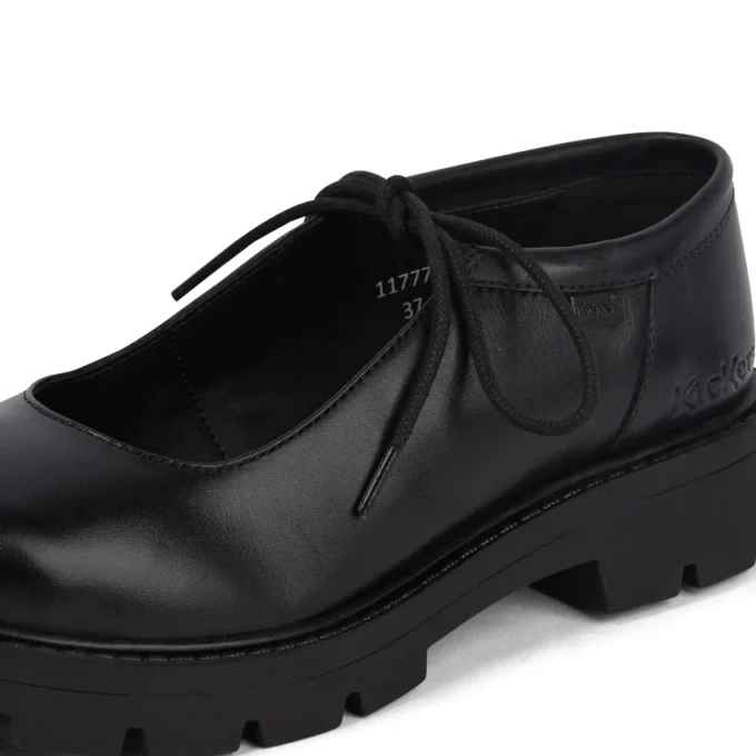 Adult Womens Kori Mj Lace Leather Black