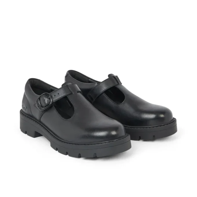 Adult Womens Kori T Bar Leather Black