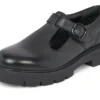 Adult Womens Kori T Bar Leather Black