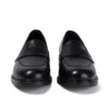Adult Womens Lach Slip Leather Black