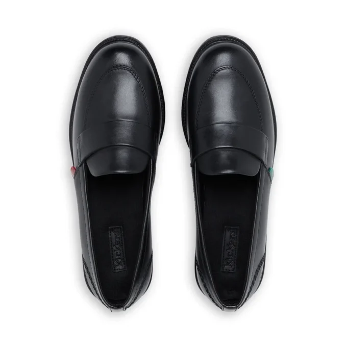 Adult Womens Lach Slip Leather Black
