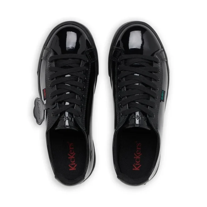 Adult Womens Tovni Lacer Patent Leather Black