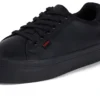 Adult Womens Tovni Stack Leather Black