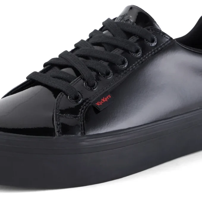 Adult Womens Tovni Stack Patent Leather Black