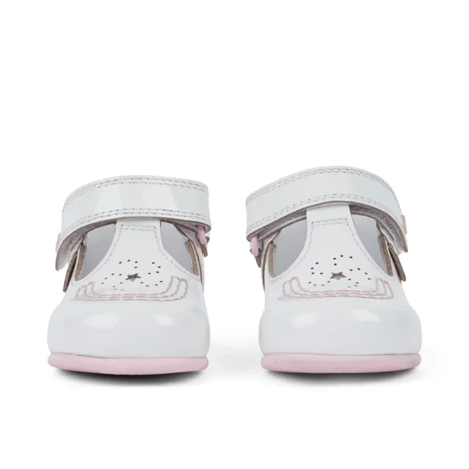 Babies Kick T Galactic Patent Leather White/Pink