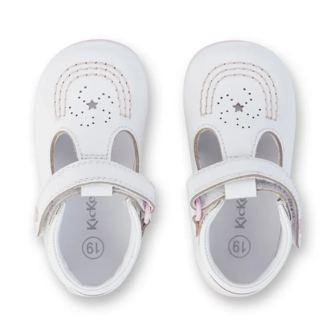 Babies Kick T Galactic Patent Leather White/Pink