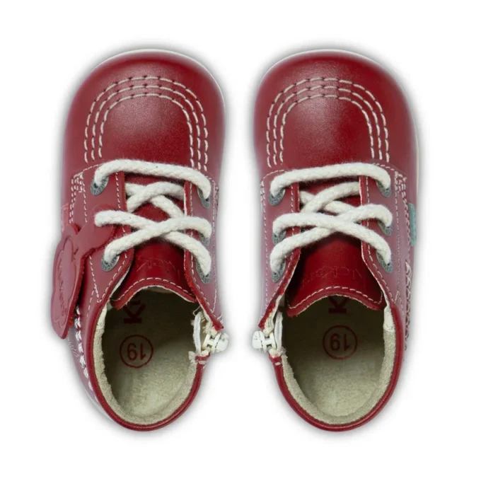 Baby Kick Hi Leather Red