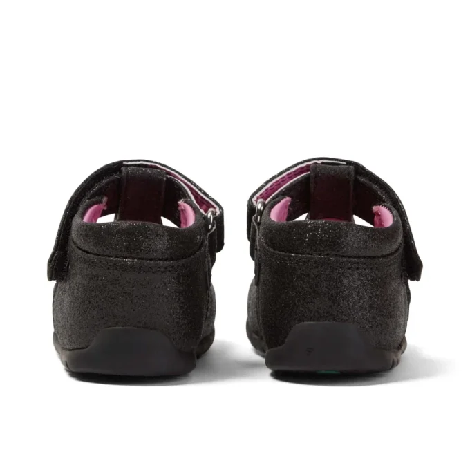 Baby Kick T Glitter Textile Black