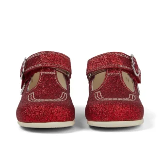Baby Unisex Kick T Glitter Shoes Red