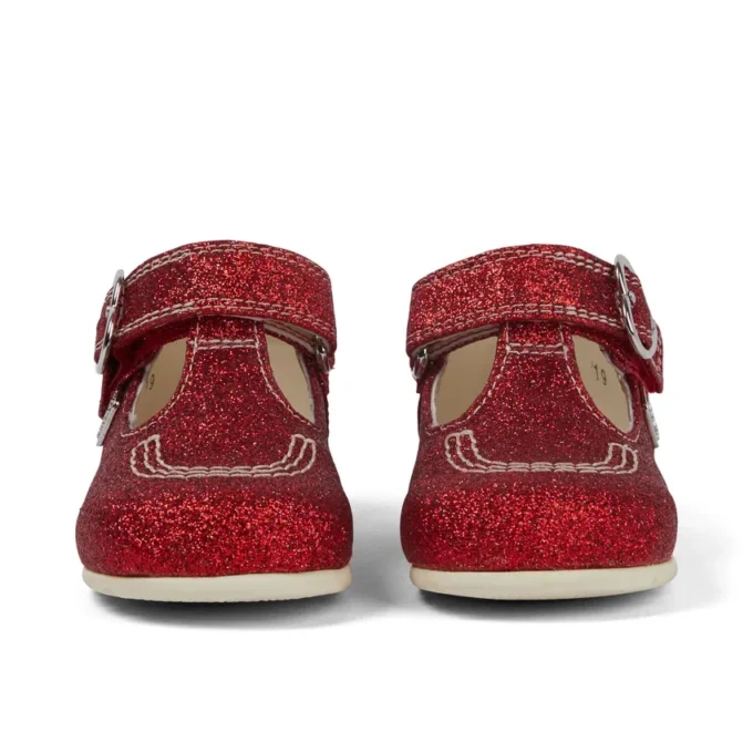 Baby Unisex Kick T Glitter Shoes Red