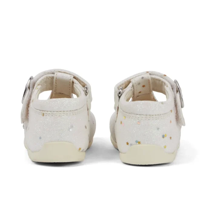 Baby Unisex Kick T Glitter Shoes White